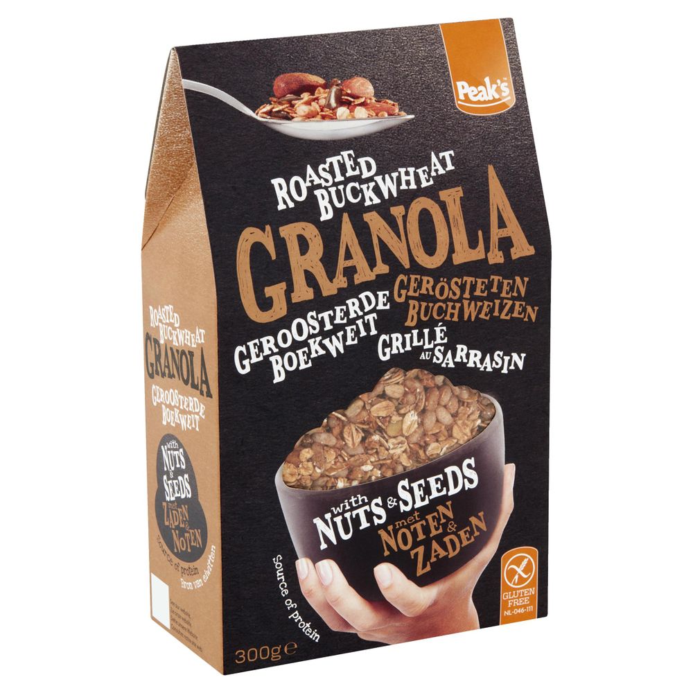 Peaks Free From Granola Boekweit met Noten & Zaden 300 gr