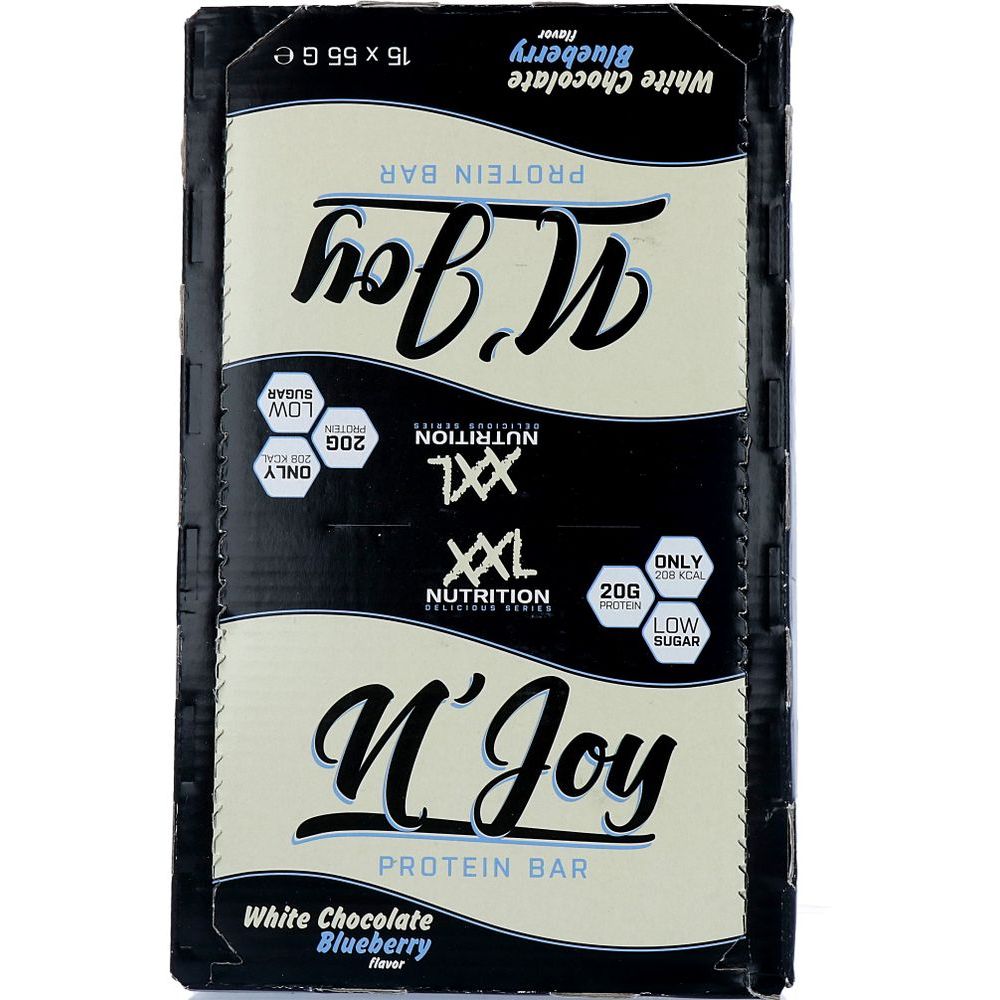 XXL Nutrition N'Joy Protein Bar White Chocolate & Blueberry 55 gr