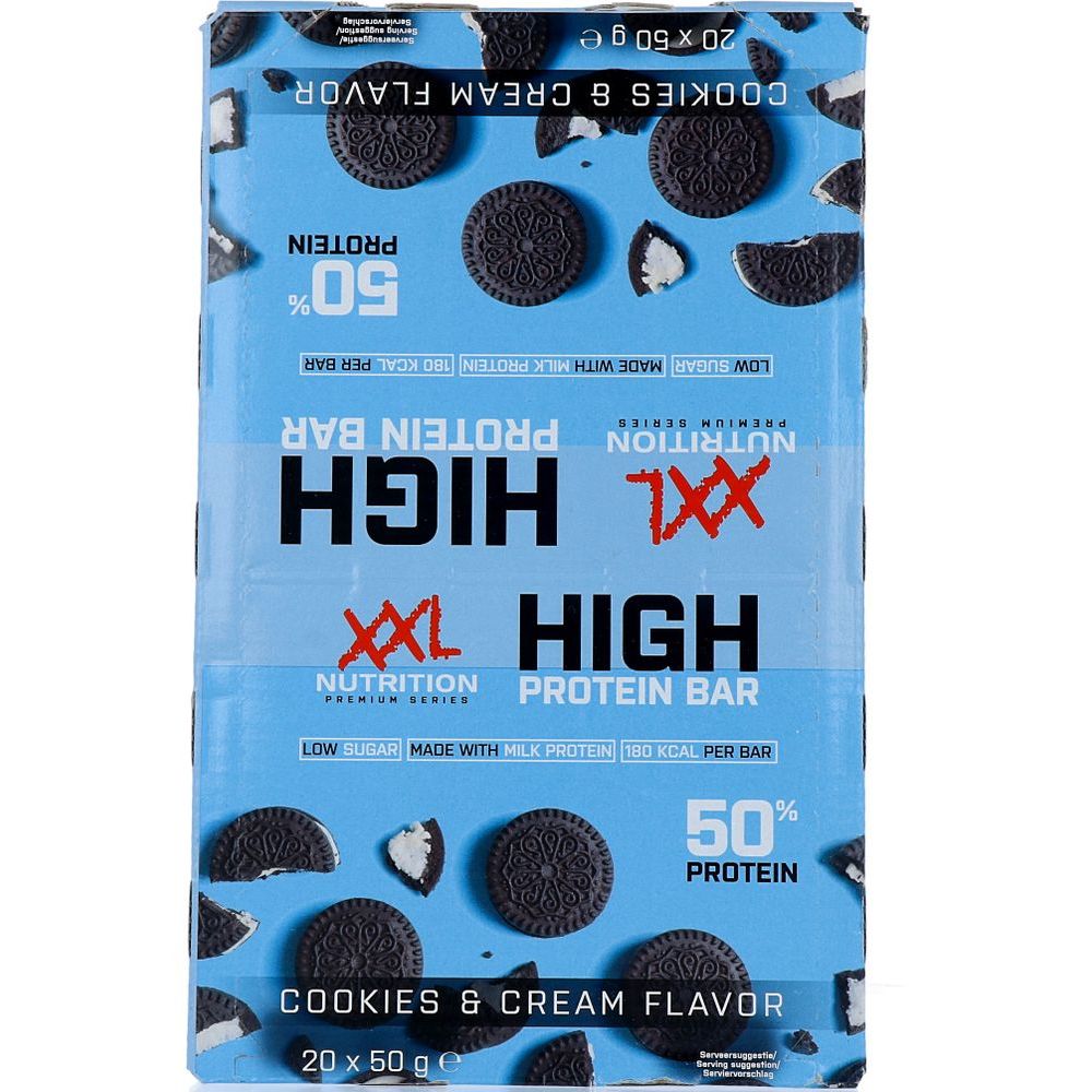 XXL Nutrition High Protein Bar Cookies & Cream 50 gr