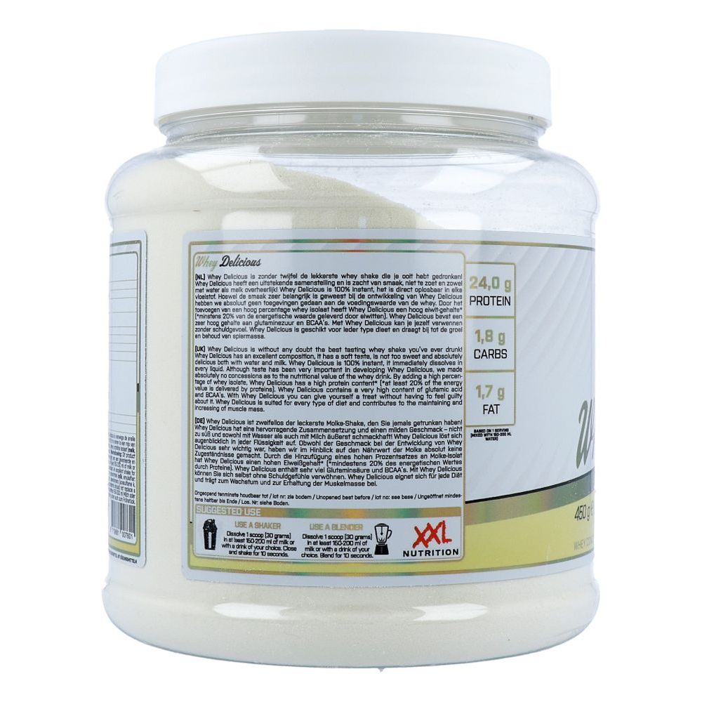 Xxl Nutrition Whey Delicious Vanilla 450 gram
