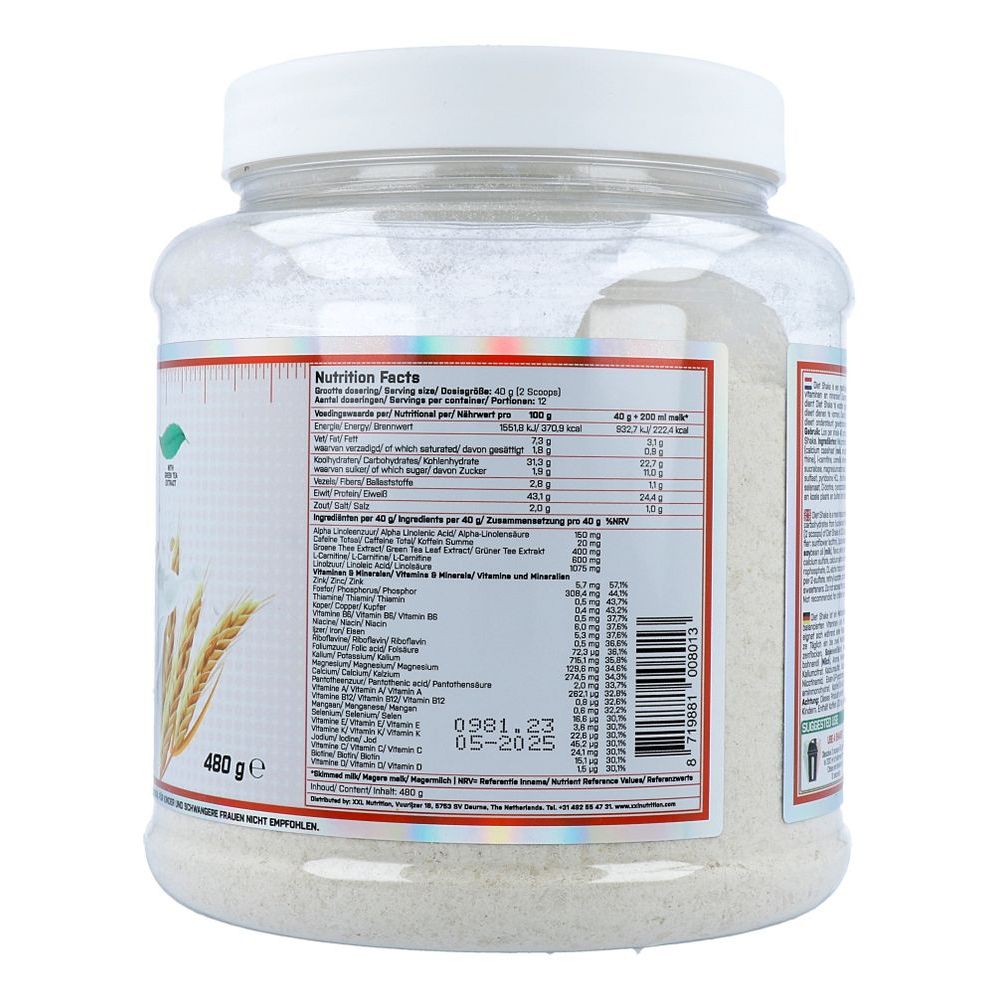 Xxl Nutrition Diet Shake Vanille 480 gram
