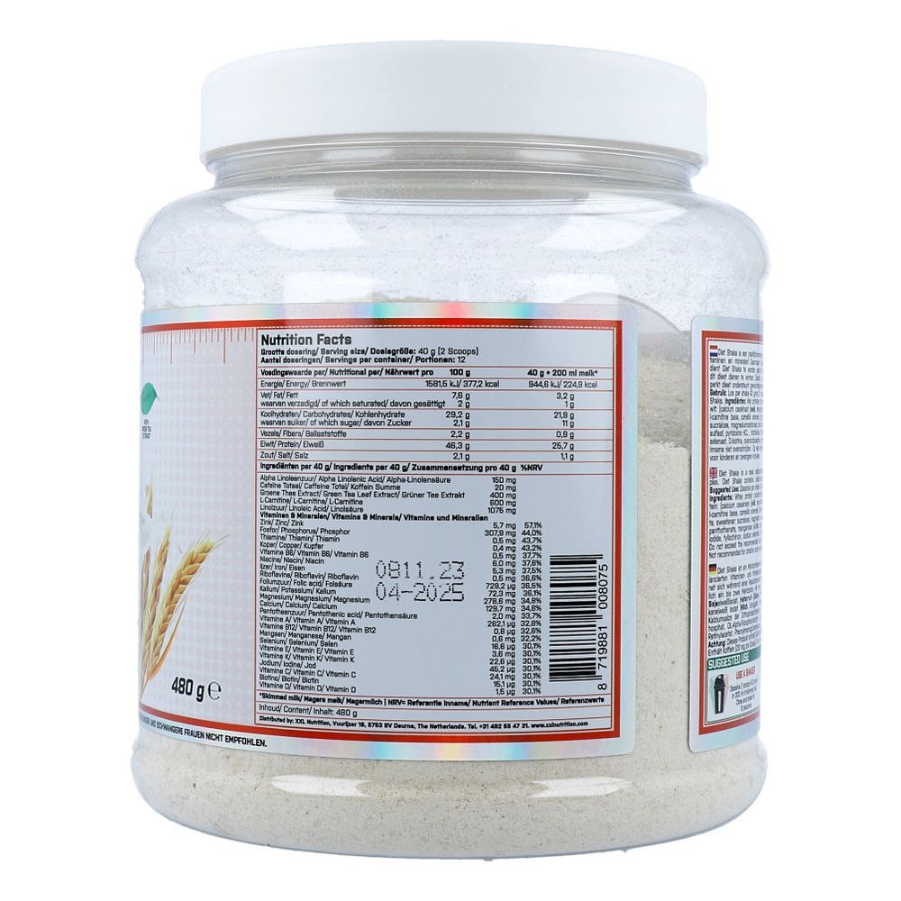 Xxl Nutrition Diet Shake Cookies & Cream 480 gram