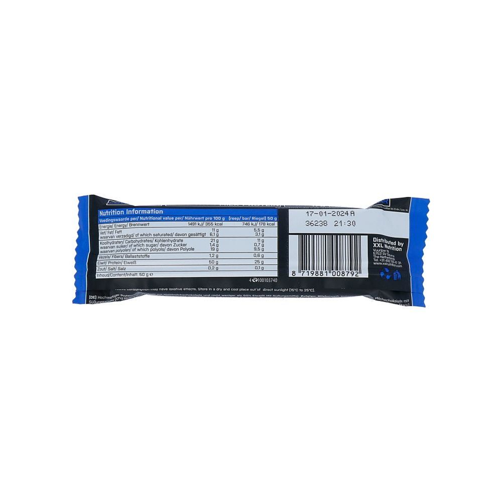 Xxl Nutrition High Protein Bar Chocolade 50 gram