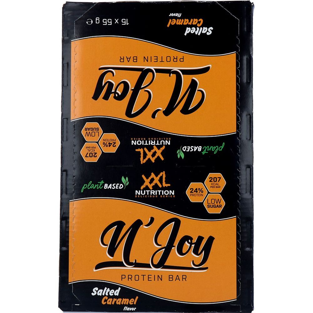 XXL Nutrition N'Joy Vegan Protein Bar Salted Caramel 55 gr