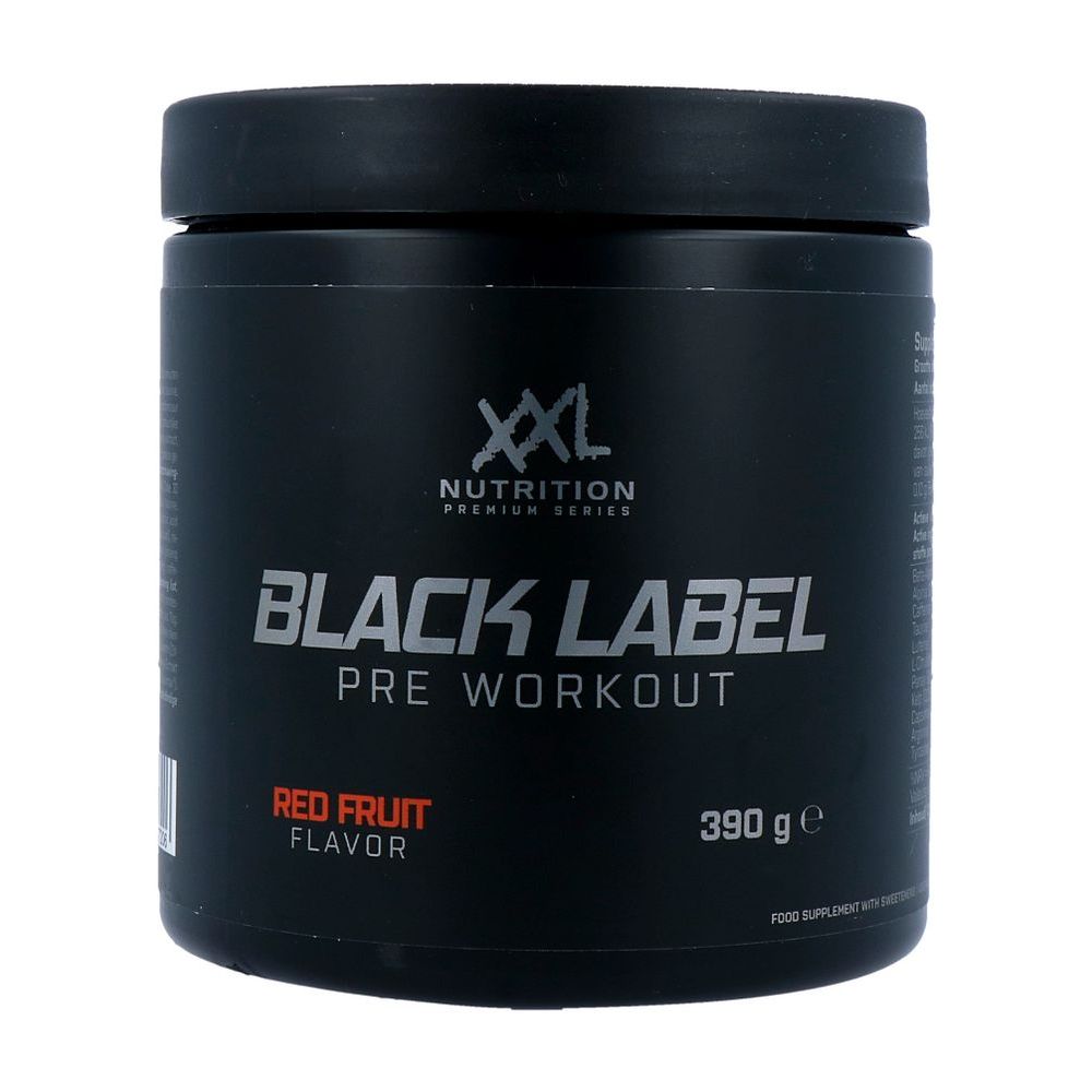 XXL Nutrition Black Label Pre Workout Red Fruit 390 gr