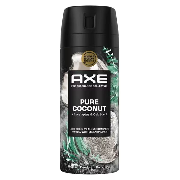 Axe Deodorant Bodyspray Pure Coconut 150 ml