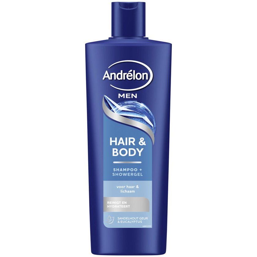 Andrelon Shampoo men hair & body 400 ml
