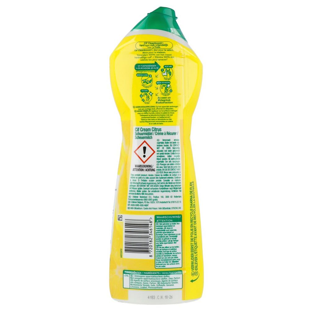CIF Cream citroen schuurmiddel 750 ml