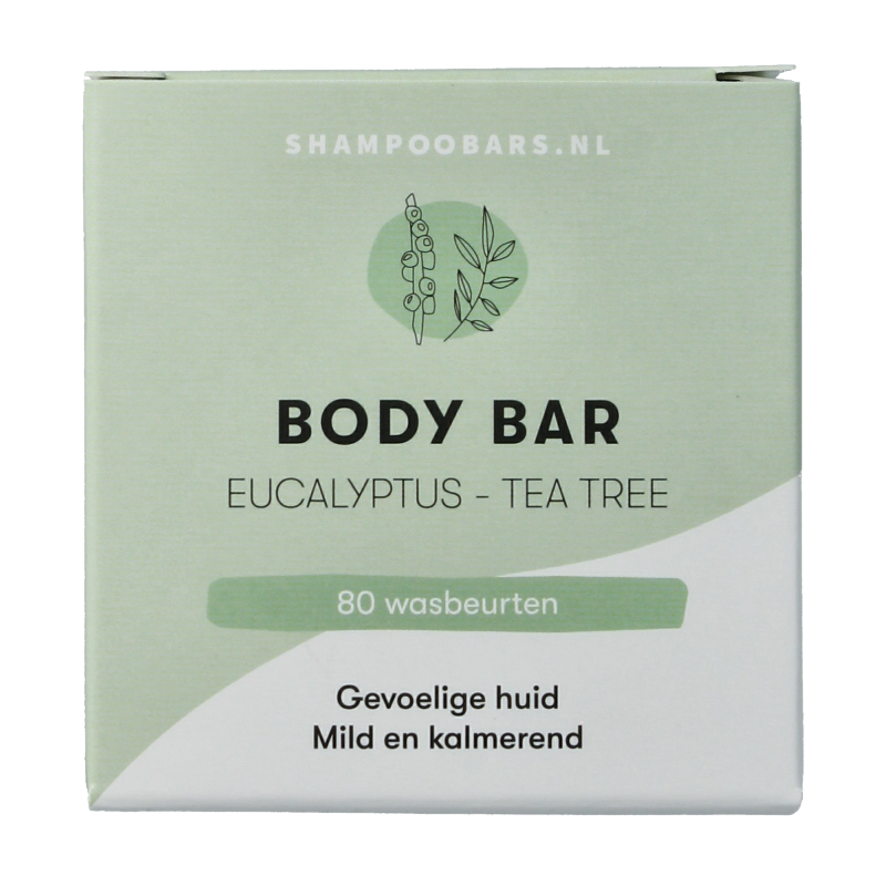 Shampoobars Body bar eucalyptus & tea tree 60 gram