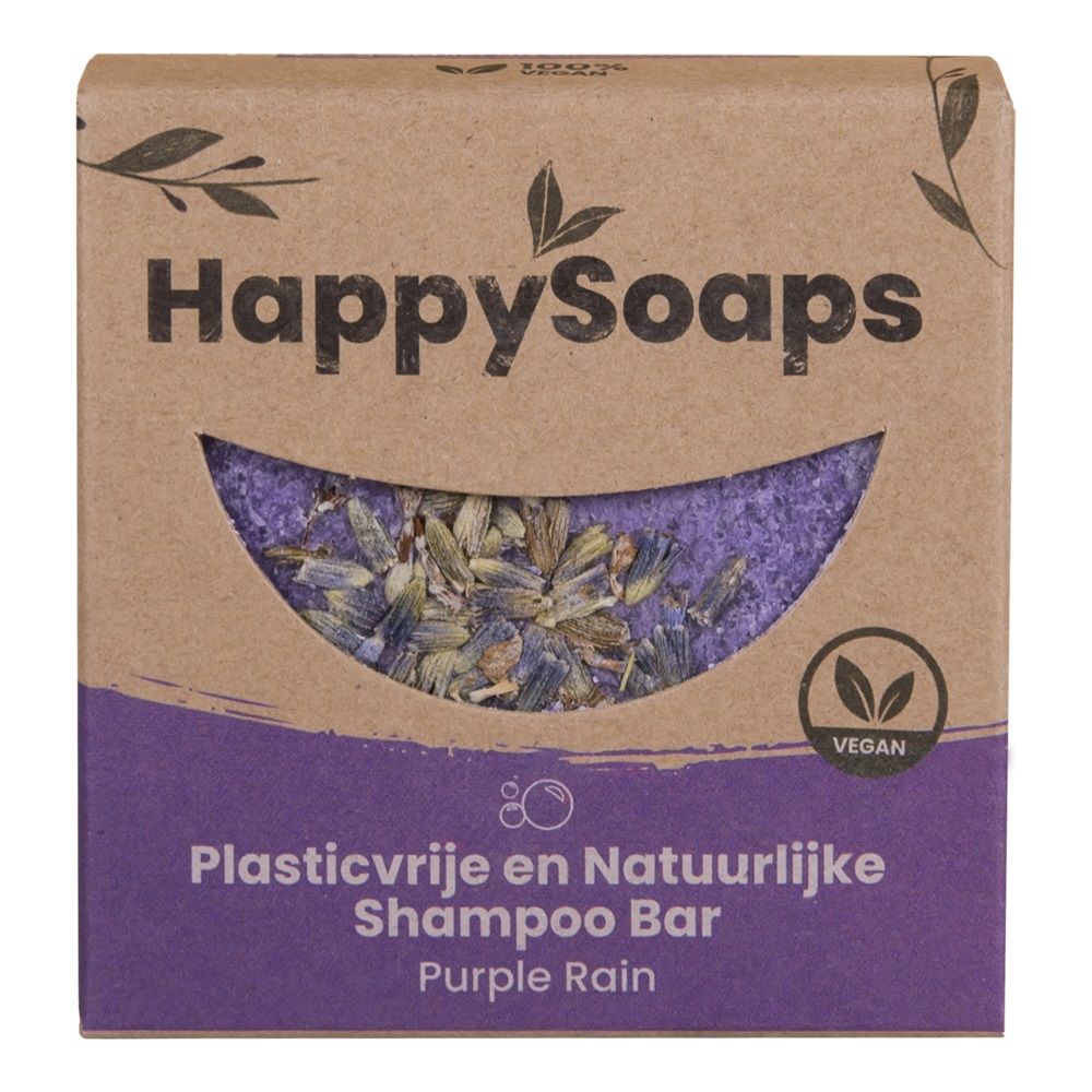 Happysoaps Purple Rain Shampoo Bar 70 gr