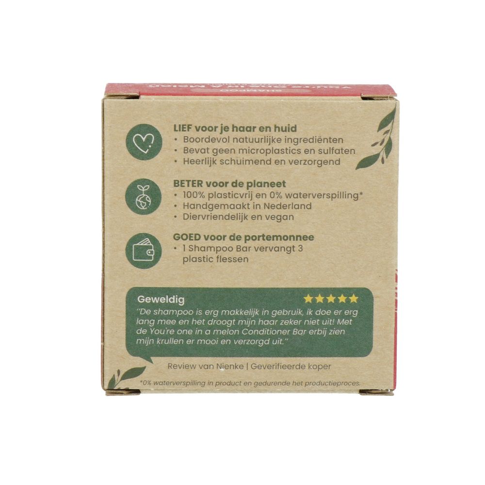 Happysoaps You're One In A Melon Shampoo Bar 70 gram