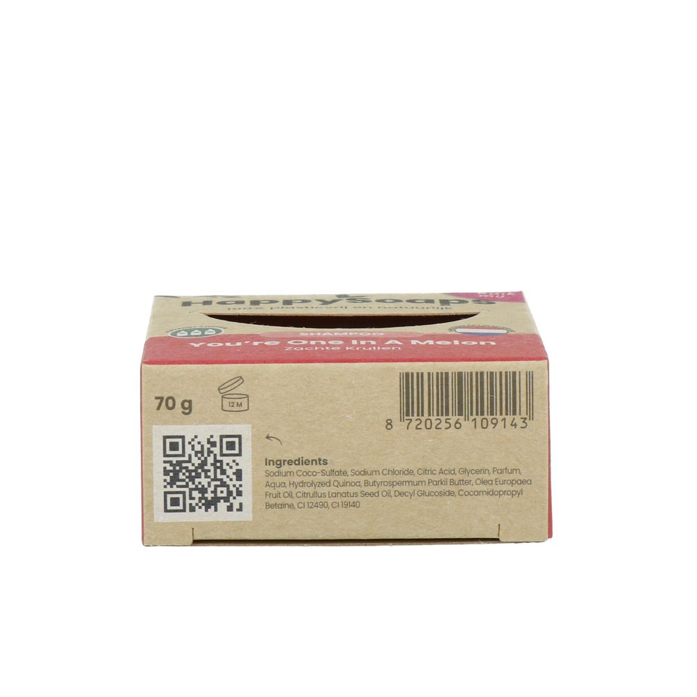 Happysoaps You're One In A Melon Shampoo Bar 70 gram
