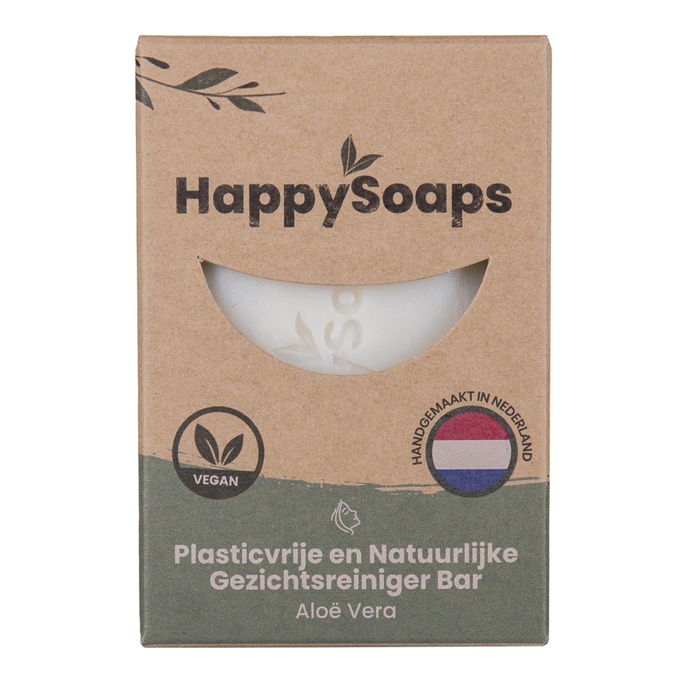 Happysoaps Gezichtsreiniger Bar - Aloe Vera 70 gr