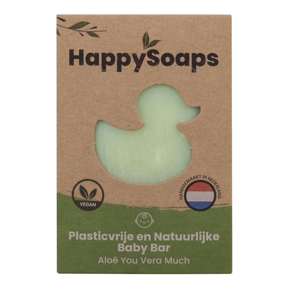 Happysoaps Baby Shampoo En Body Wash Bar – Aloë You Vera Much 80 gr