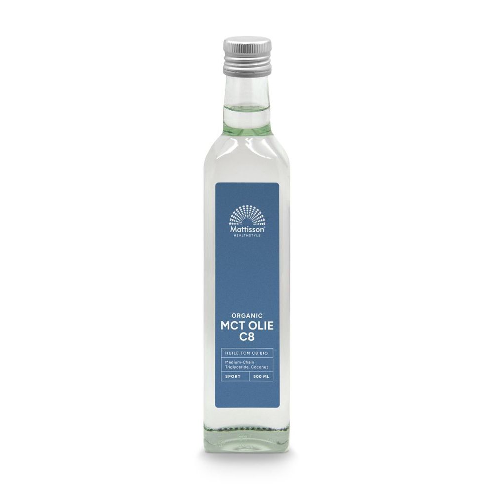 Mattisson Biologische MCT Olie C8 95% Caprylzuur 500 ml