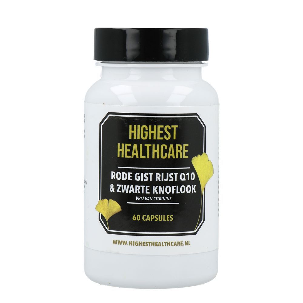 Highest Healthcare Rode Rijst Q10 Zw Knoflook 60 cp