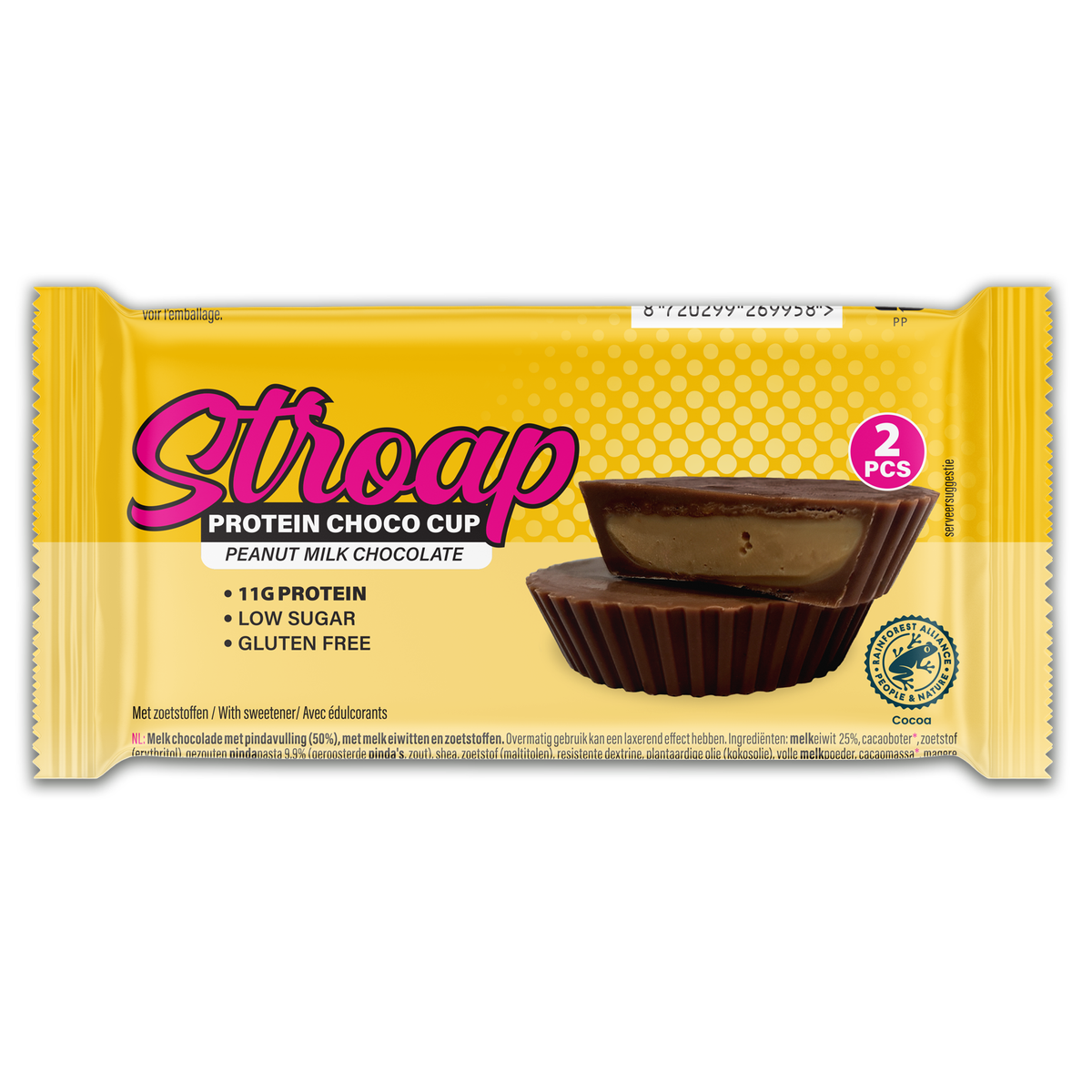 Stroap Protein peanut butter cup milk chocolate 42 gram