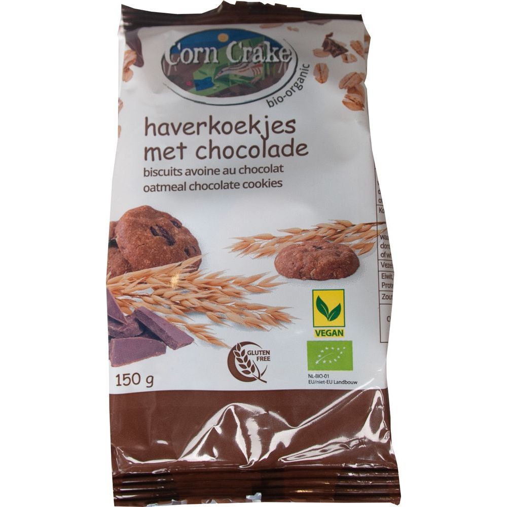 Corn Crake Haverkoekjes Choco 150 gr