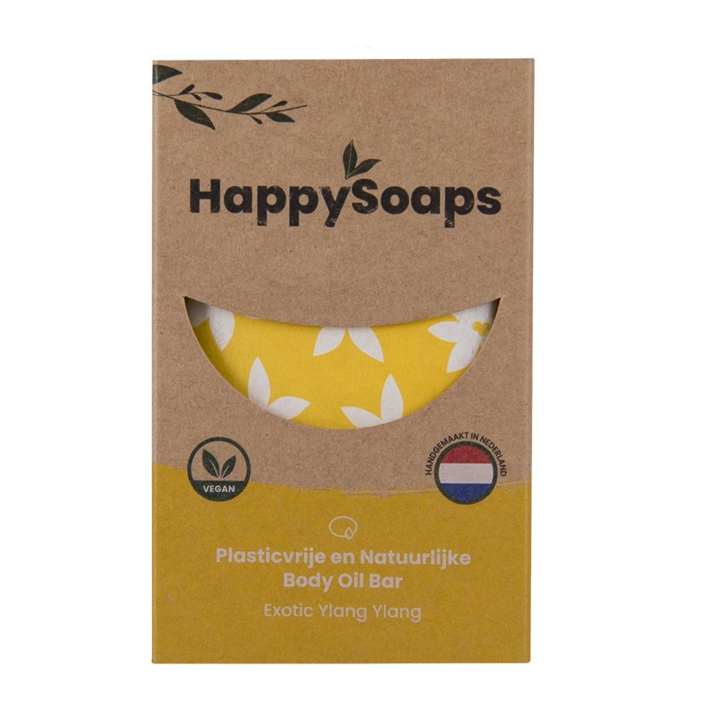 Happysoaps Body Oil Bar - Exotic Ylang Ylang 70 gr