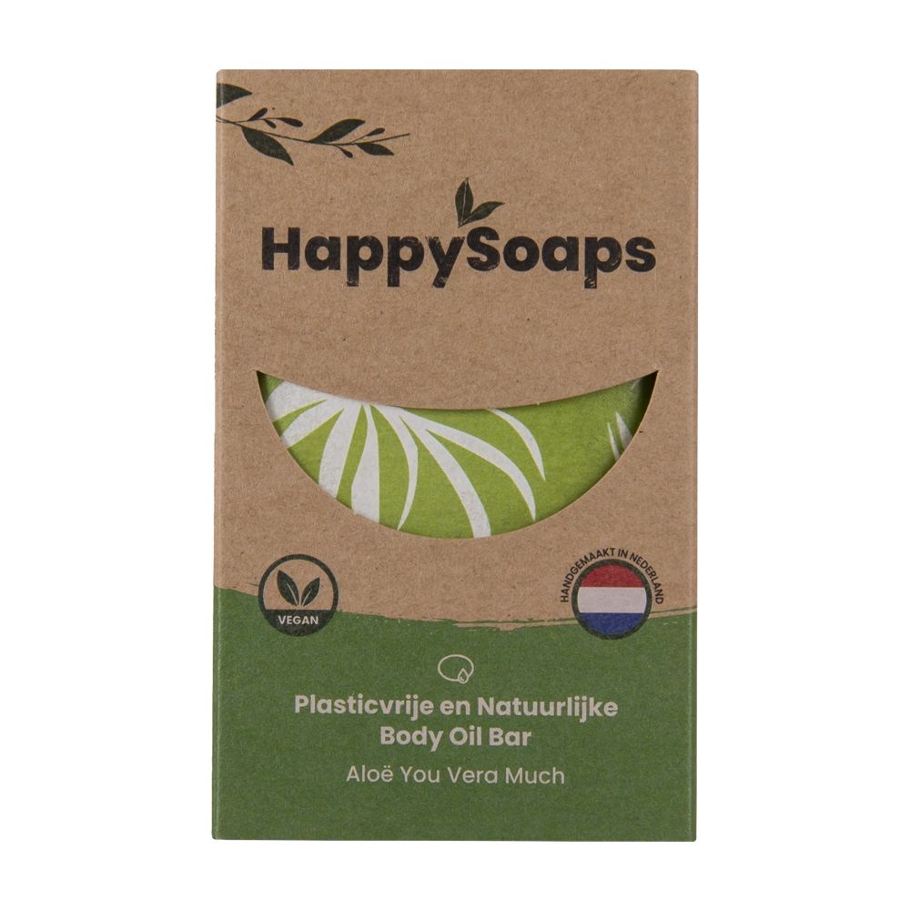 Happysoaps Body Oil Bar – Aloë You Vera Much 70 gr