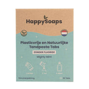 Happysoaps Tandpasta Navulverpakking – Zonder Fluoride – Mighty Mint 130 gr