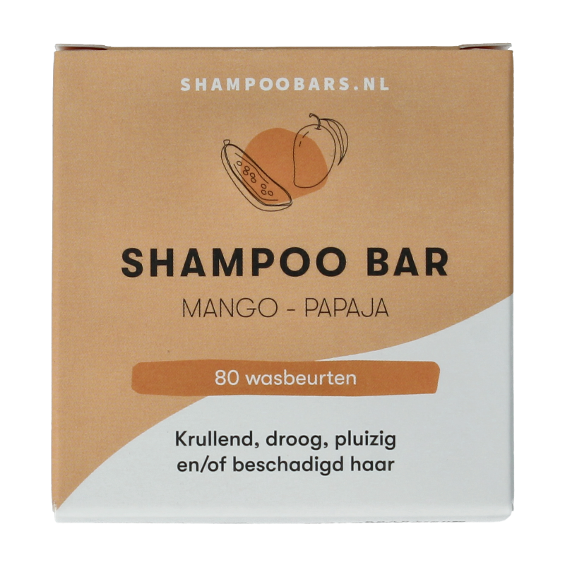 Shampoobars Shampoo bar mango & papaja 60 gram