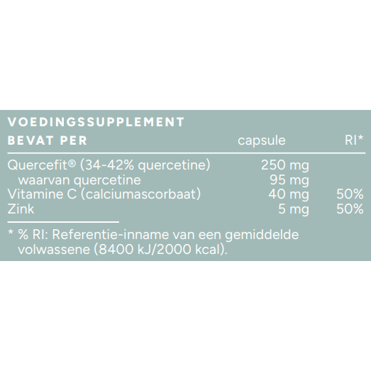 Mattisson Quercetine met Zink en Vitamine C 60 vcaps