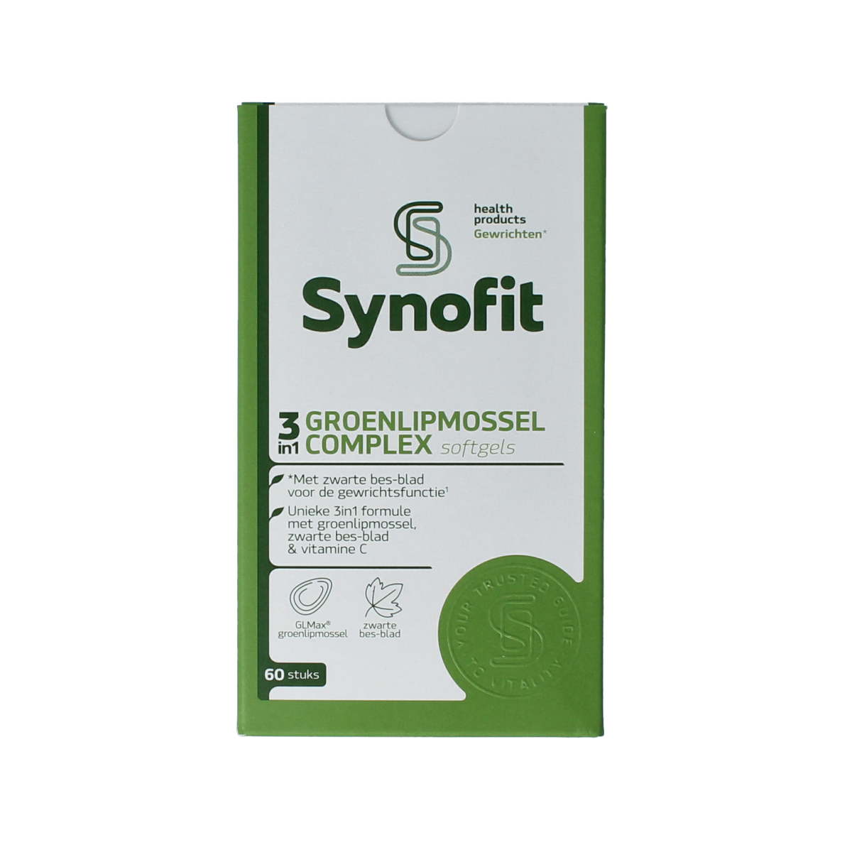 Synofit GLMax 3-in-1 groenlipmossel 60 softgels