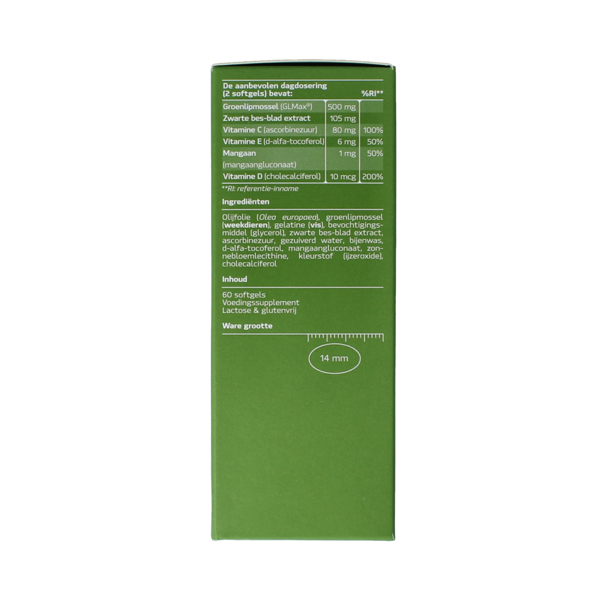 Synofit GLMax 3-in-1 groenlipmossel 60 softgels