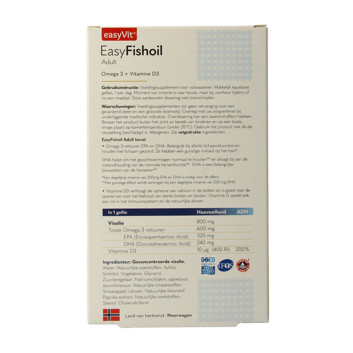 Easyfit easyfishoil adult 30 stuks