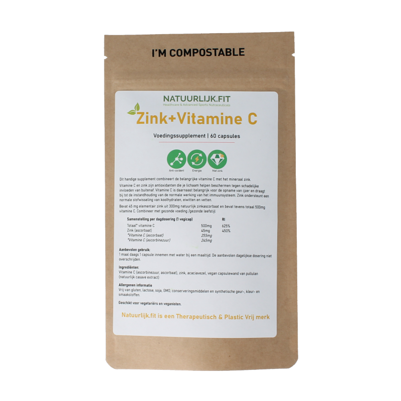 Natuurlijk.fit Vitamine C + zink