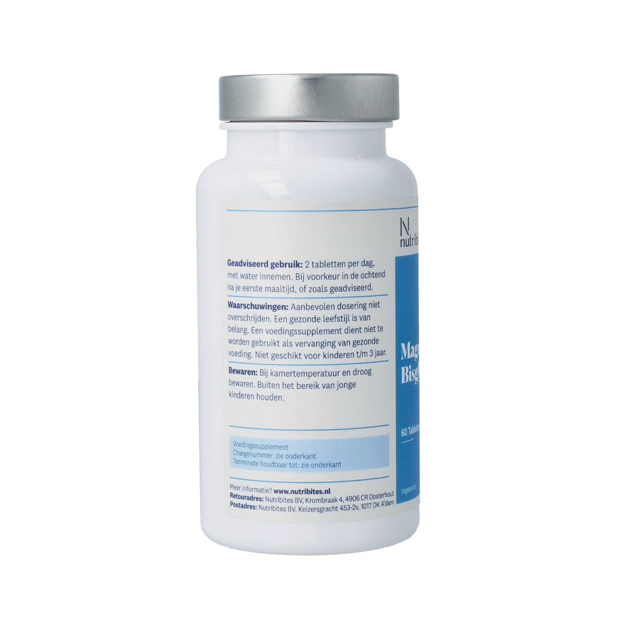 Nutribites Magnesium bisglycinaat 60 tabletten