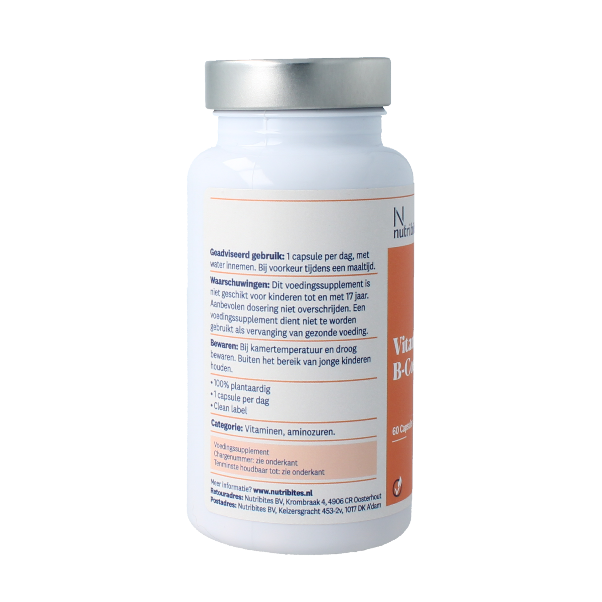 Nutribites Vitamine B-complex 60 capsules