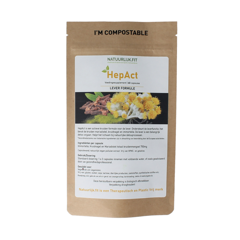 Natuurlijk.fit Hepact leverformule 60 capsules