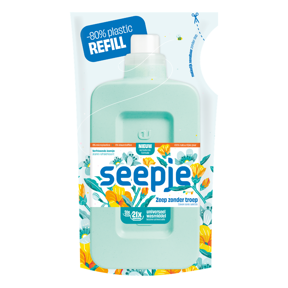Seepje Wasmiddel universeel navulzak 945 ml
