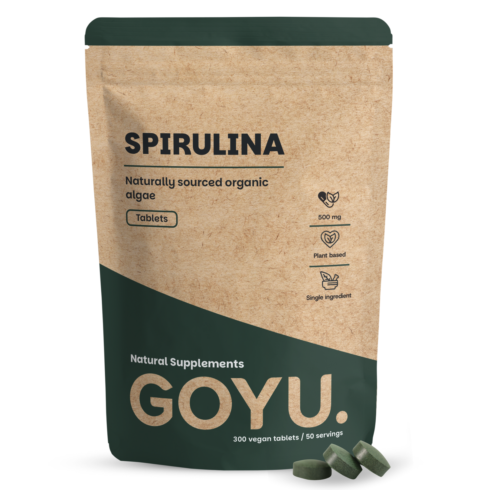 Goyu Spirulina 500 mg bio 300 tabletten