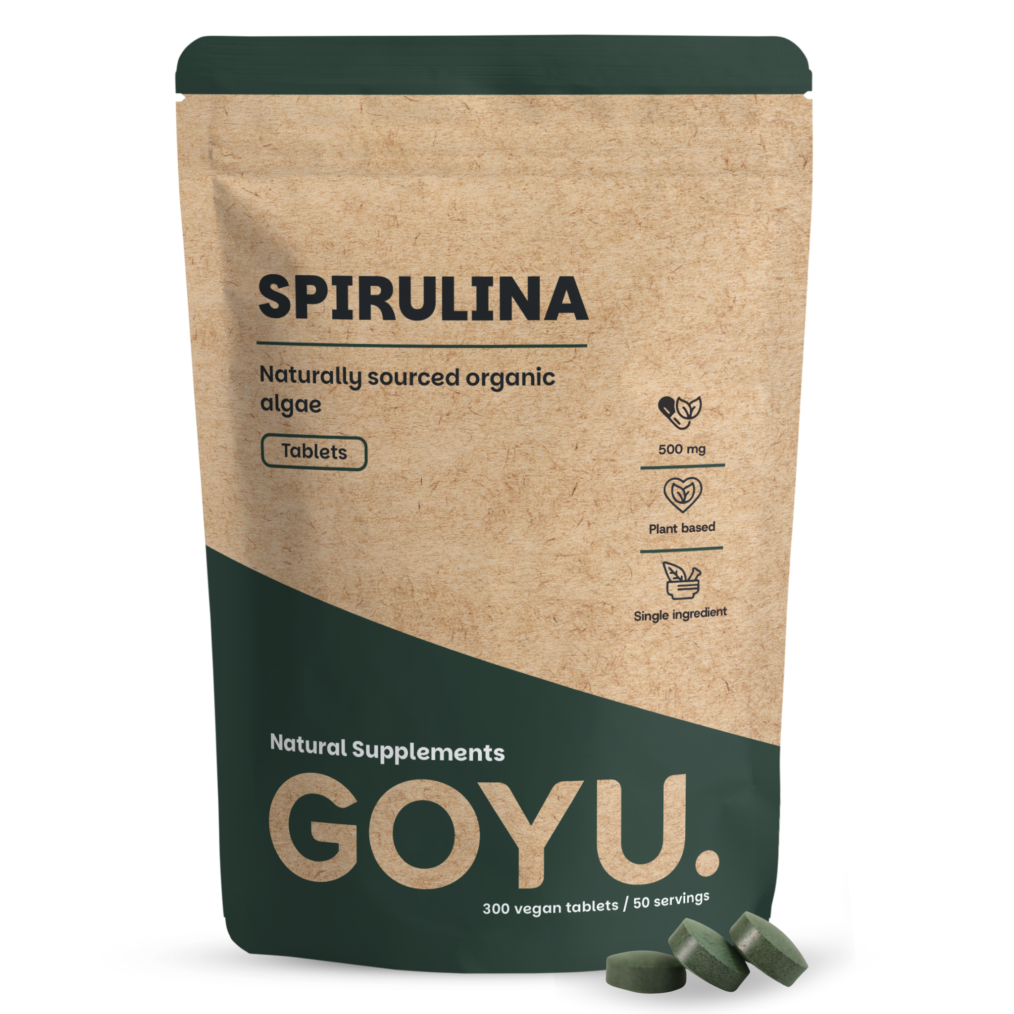 Goyu Spirulina 500 mg bio 300 tabletten