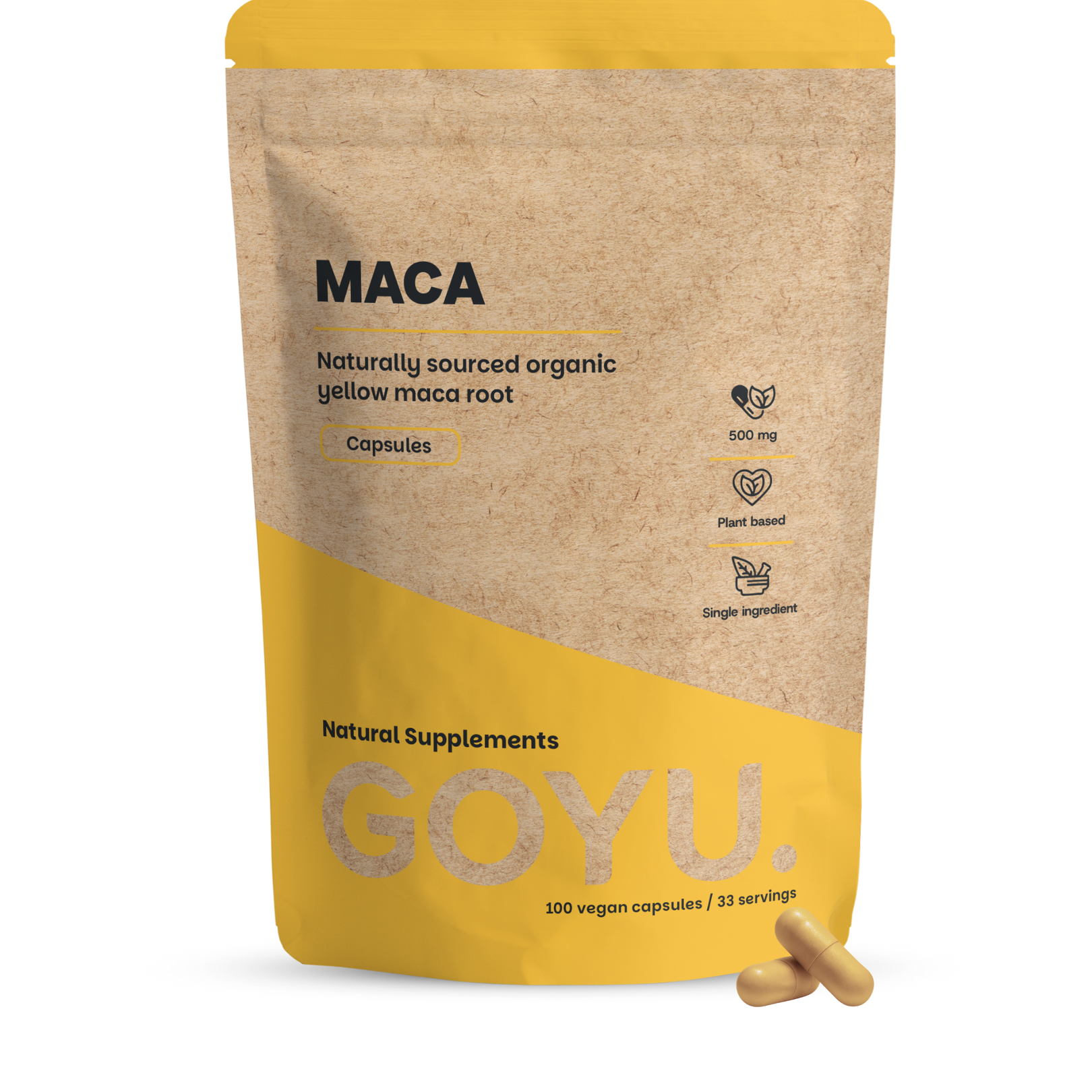 Goyu Maca 500 mg bio 100 capsules
