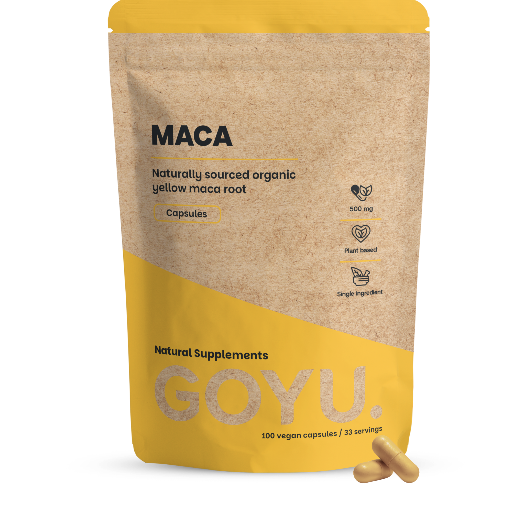 Goyu Maca 500 mg bio 100 capsules