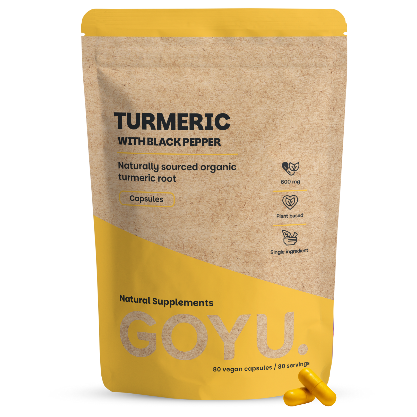 Goyu Kurkuma piperine bio 80 capsules
