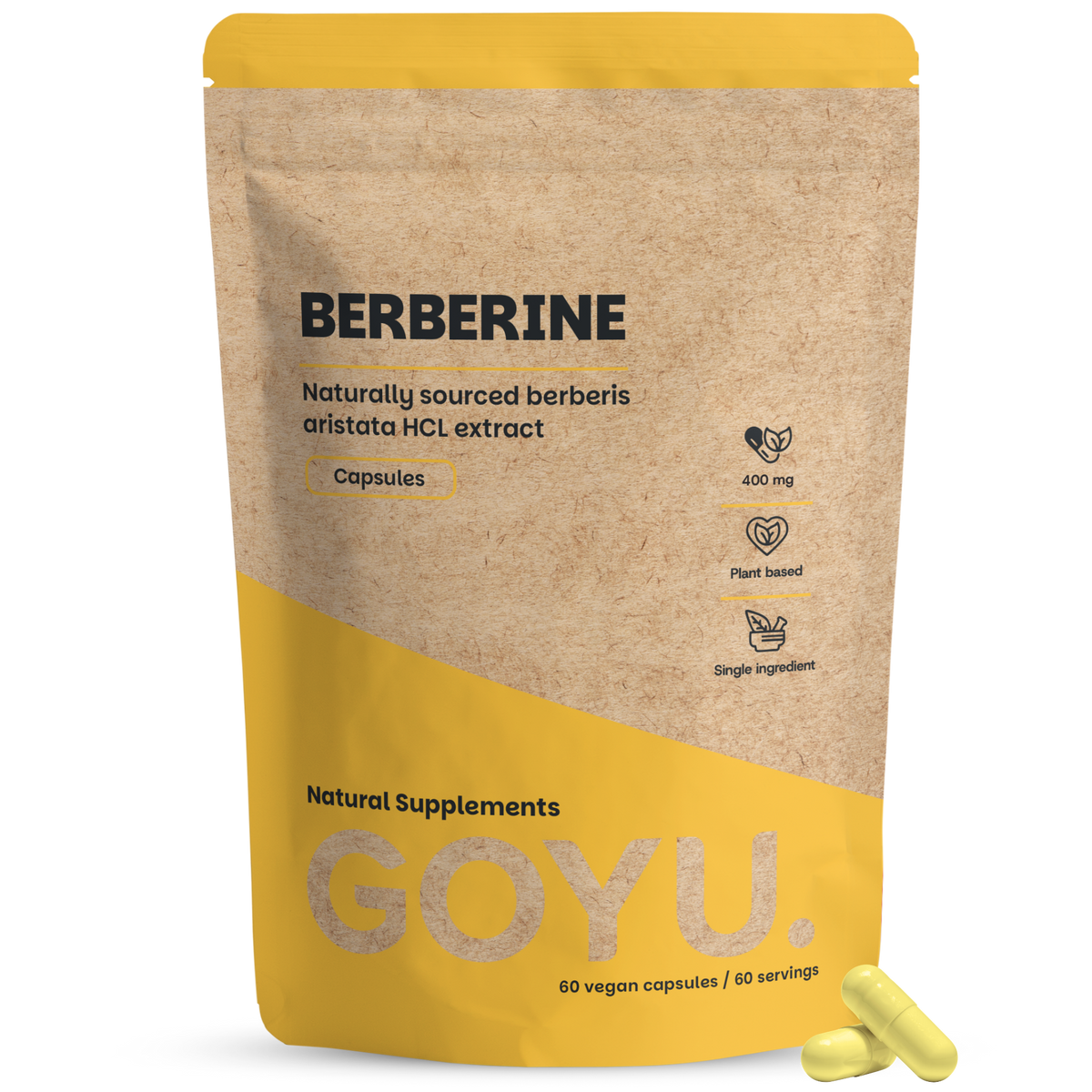 Goyu Berberine extract 400 mg 60 vcaps