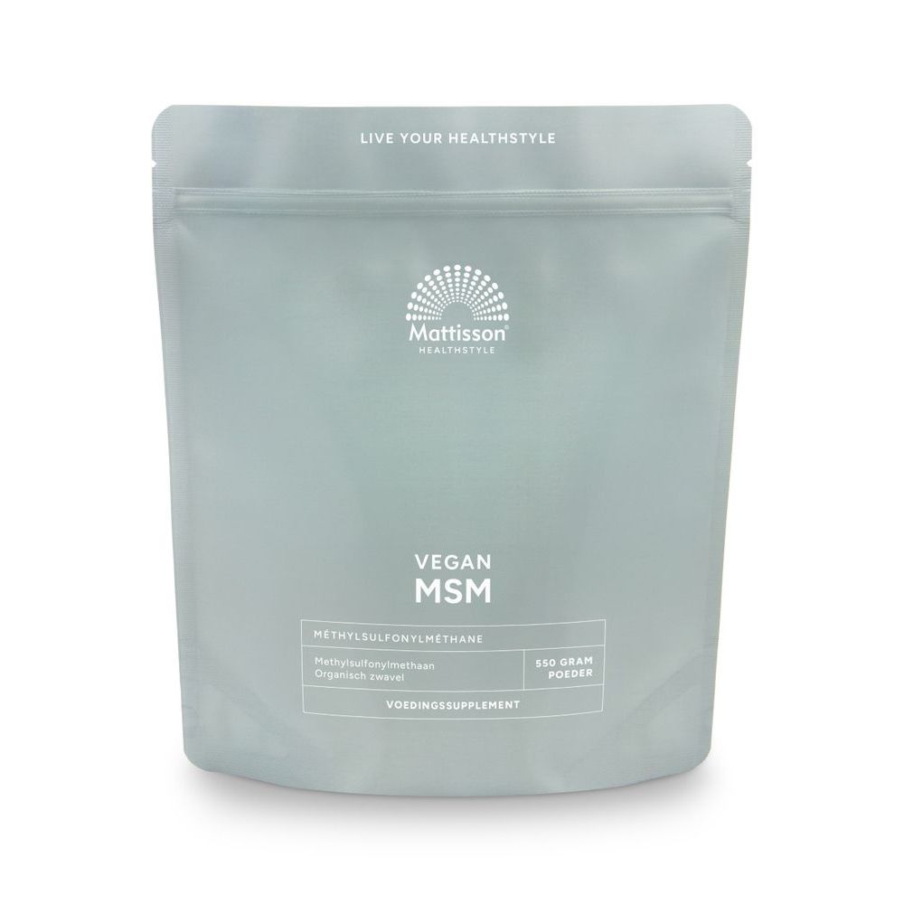 Mattisson Vegan msm poeder pure 550 gram