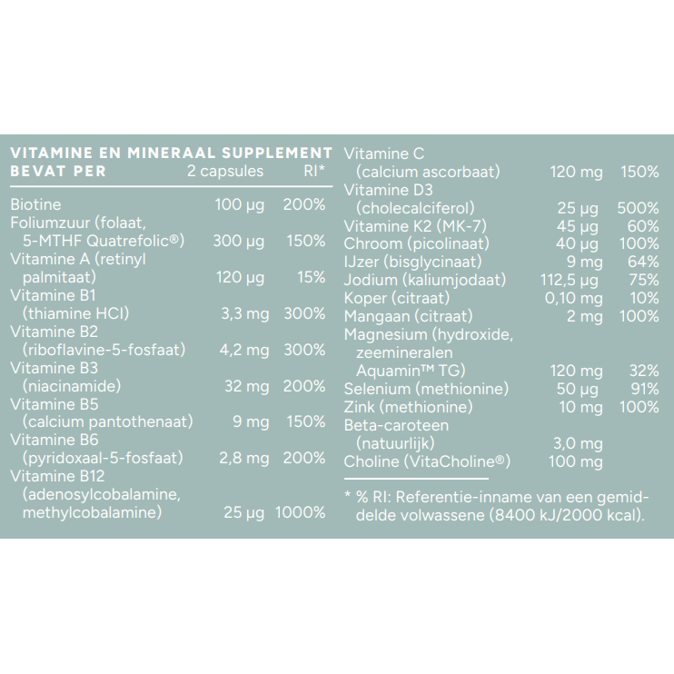 Mattisson Vegan Multi Vrouw 60 capsules