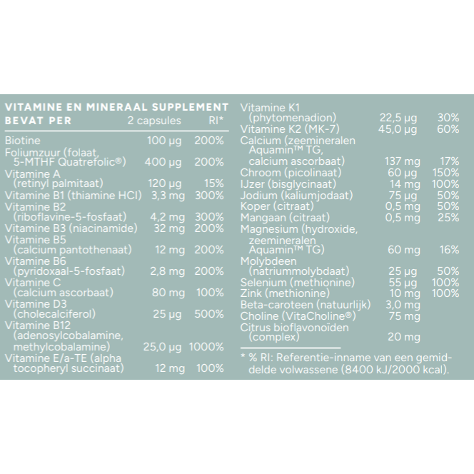 Mattisson Vegan Multi Zwanger/Mama 60 capsules