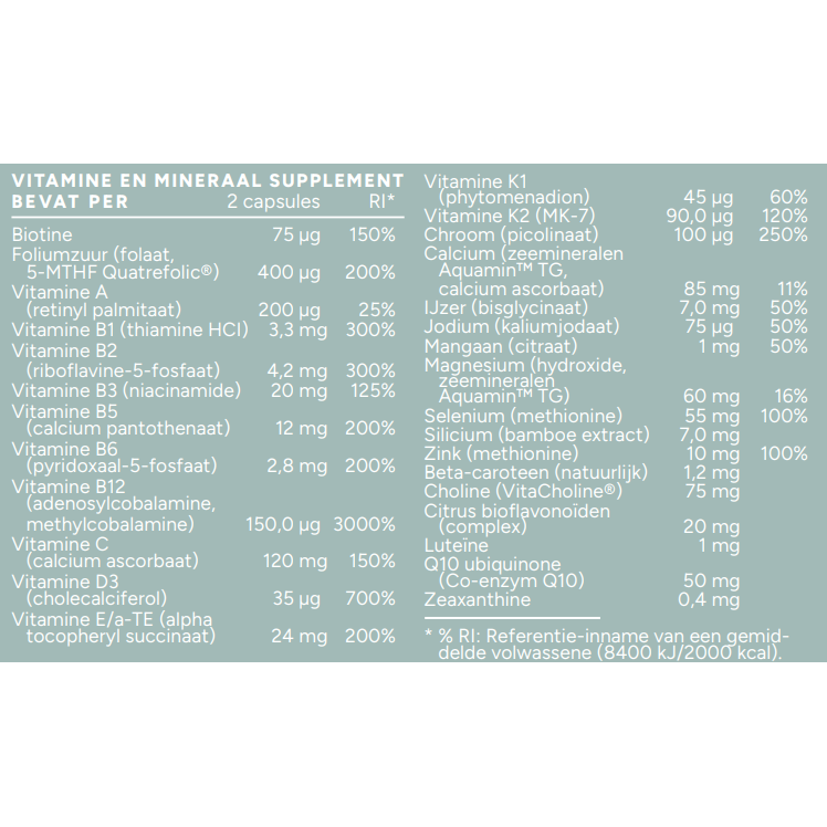 Mattisson Vegan Multi 50+ 60 capsules
