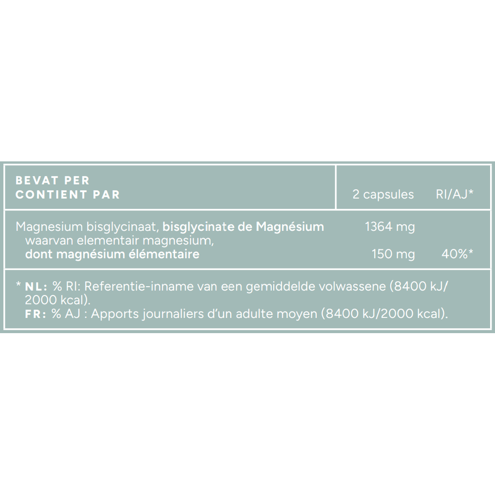 Mattisson Vegan magnesium bislgycinaat 150 mg 120 vcaps