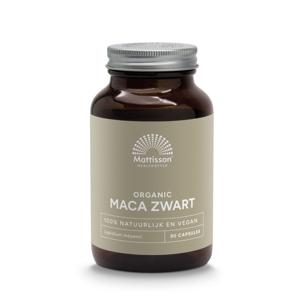 Mattisson Zwarte maca 750 mg biologisch 90 capsules