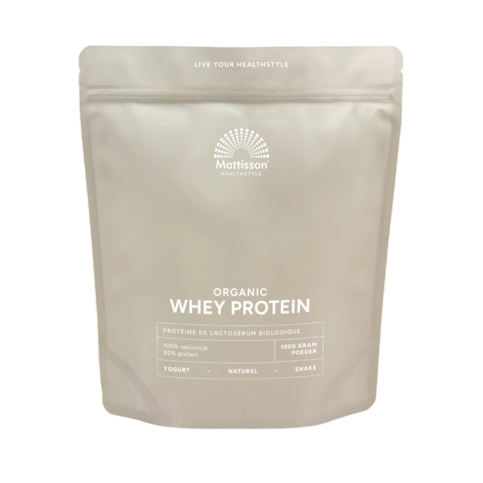 Mattisson Wei proteine poeder 80% natuurlijk biologisch 1 kg