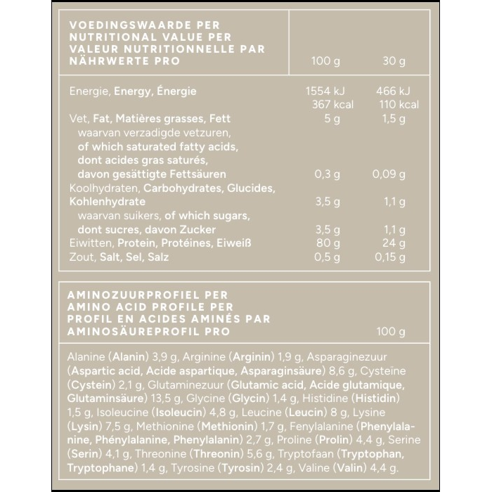 Mattisson Wei proteine poeder 80% natuurlijk biologisch 1 kg