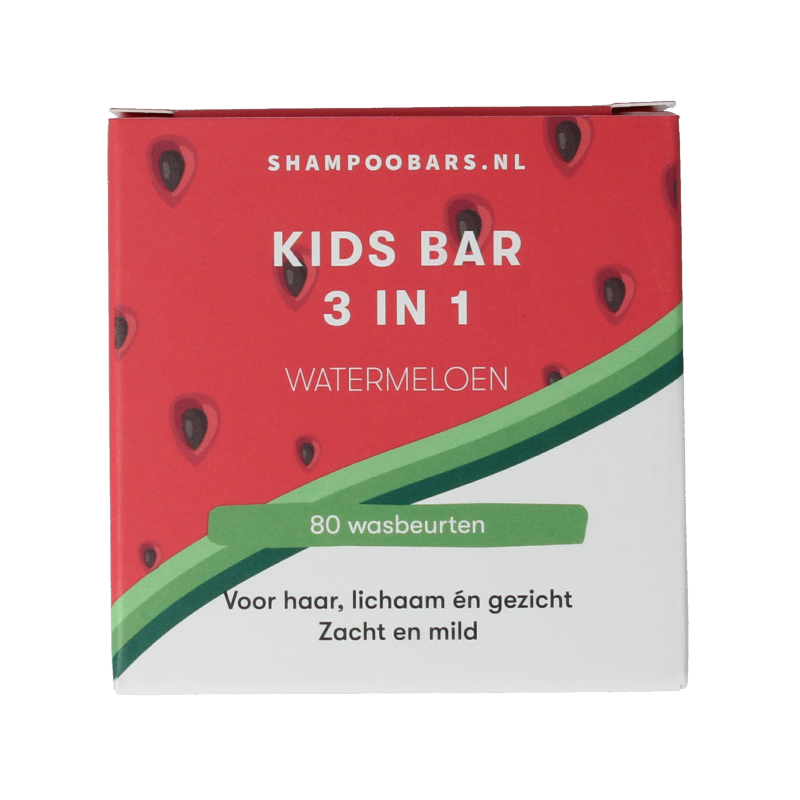 Shampoobars 3-in-1 Kids bar watermeloen 60 gram
